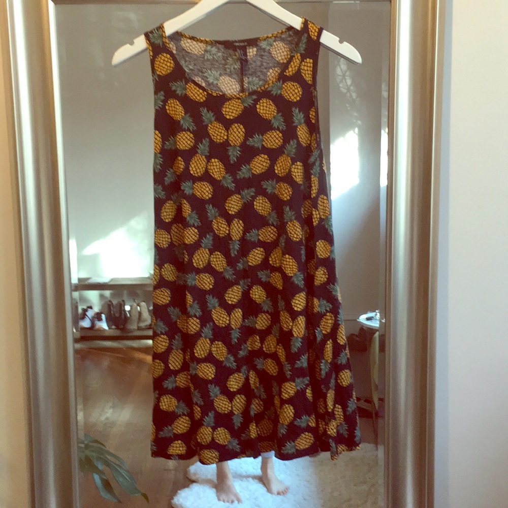 Forever 21 | Pineapple spring Swing Tank Dress - S